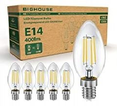 Żarówki LED E14, 4W, 400lm, 6PAK retro classic