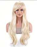 Długa peruka jasny blond 71cm