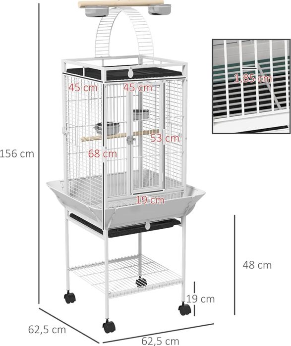 Gaiola para papagaios
