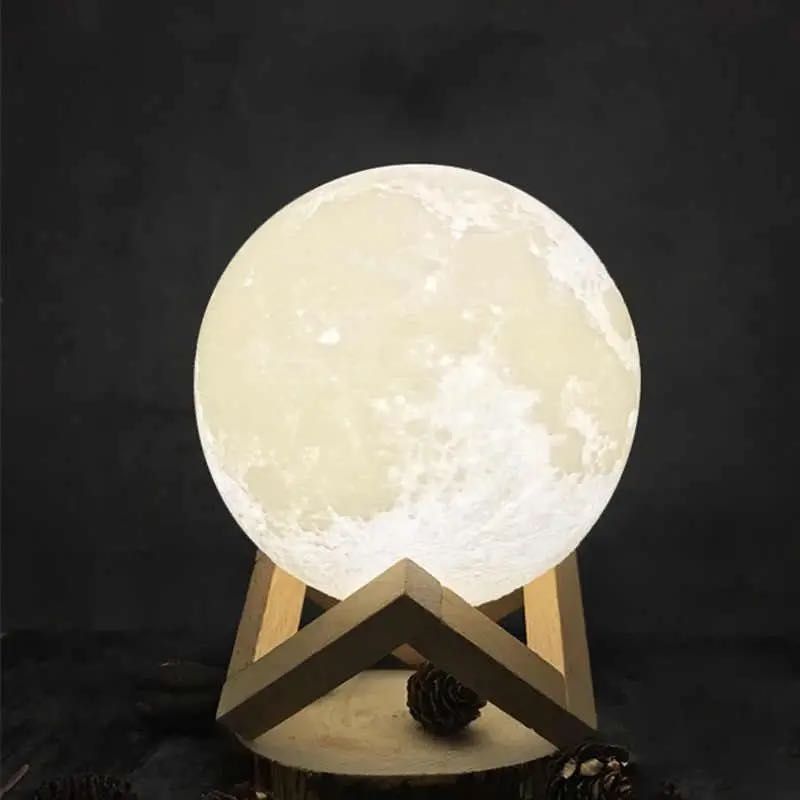 Світильник Місяць 3D Moon Light сенсорний 5 режимів, Нічник