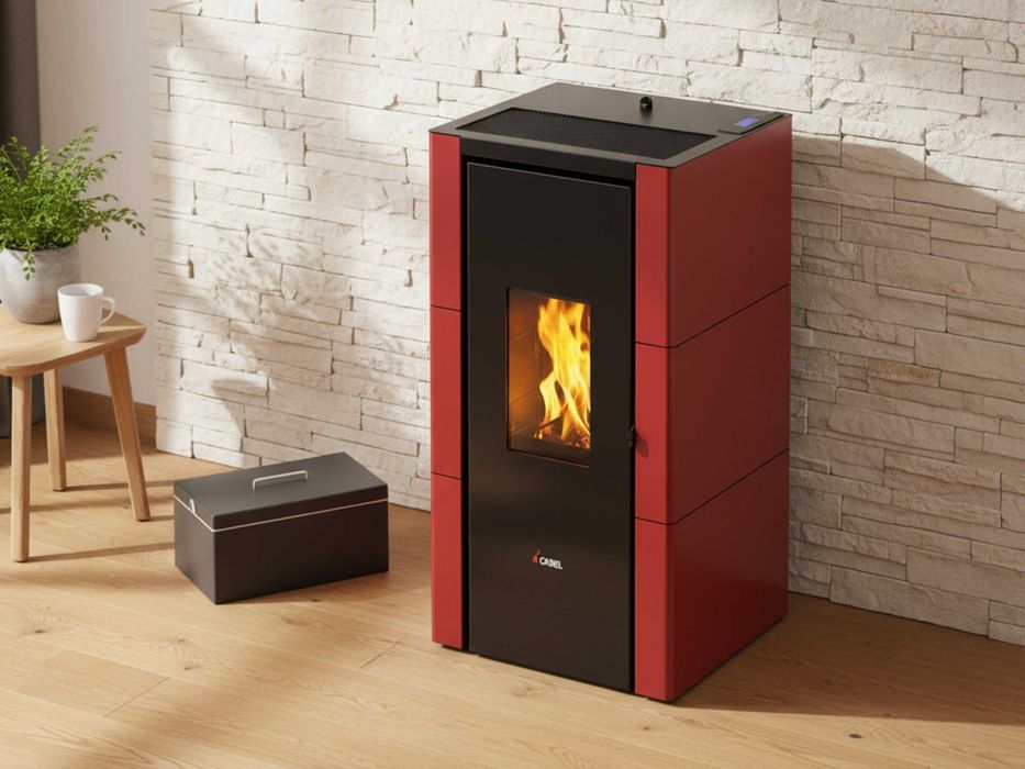 Piec na pellet piecyk kominek powietrzny Cadel Cristal 7kw Powietrzny