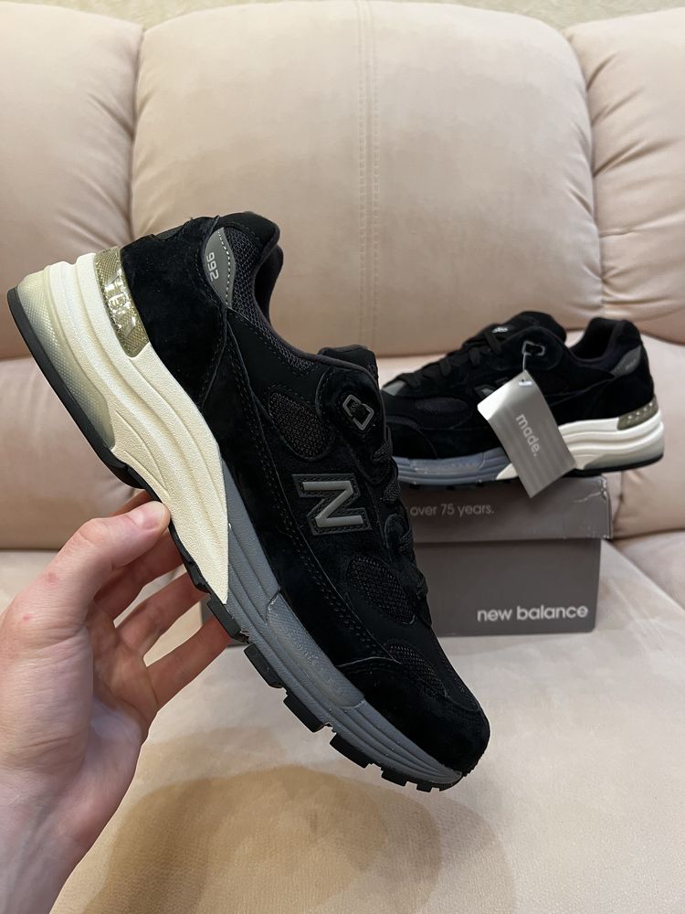 Кроссовки New Balance 992 Black Grey оригинал 42.5-46 M992BL