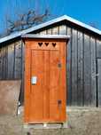 Toaleta drewniana 115x115x240cm. (WC budowlane)