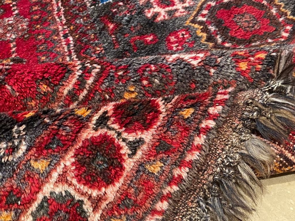 Stary koczowniczy dywan perski Shiraz Qashqai 185 # 115 wełniany