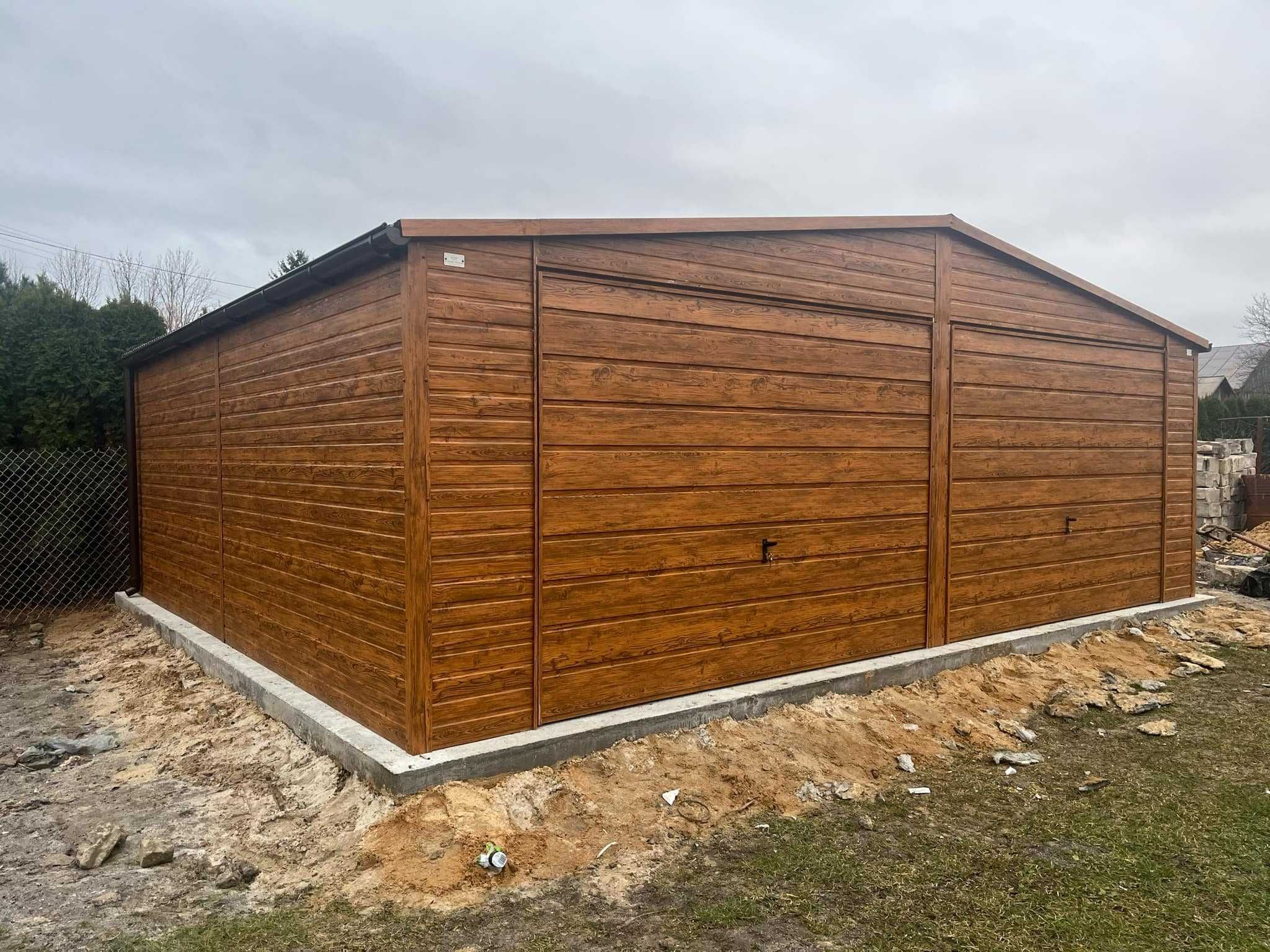 Garaż blaszany 7x6 premium