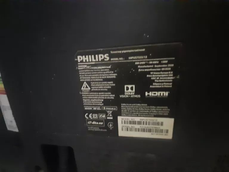 Smart TV Philips 58 cali uszkodzony