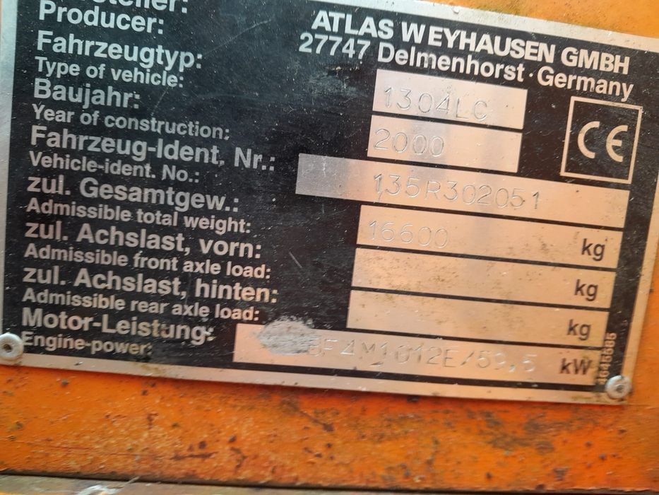 Koparka Atlas 1304 błotniak long