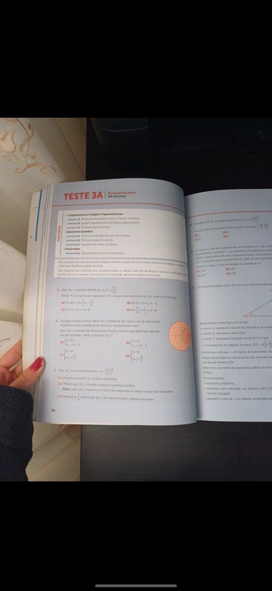 Livro preparação para testes de Matemática
11 ano