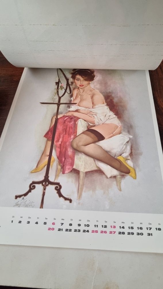 Star oryginalny kalendarz 1964 Gil Elvgren pin up girls