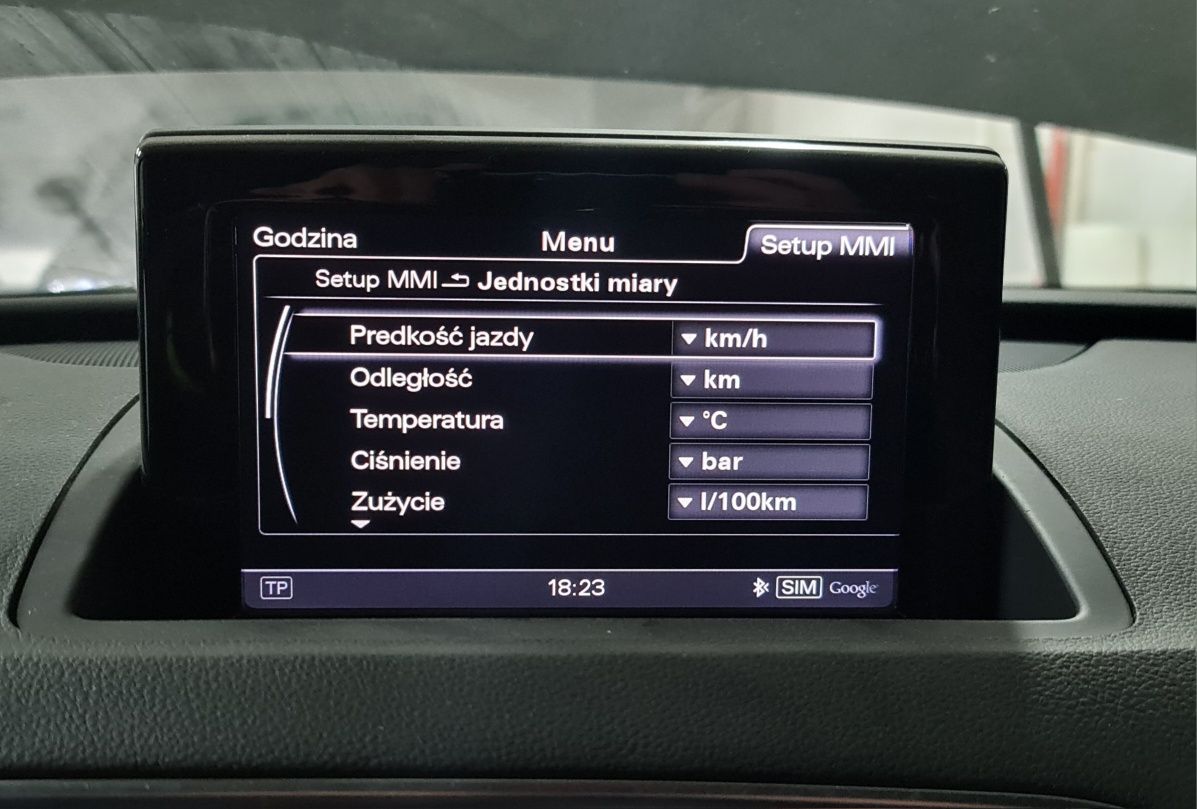 Polski jezyk MMI 3G+ Plus Audi Q3 Q5 A4 B8 A6 C7 A8 D4  konwersja USA