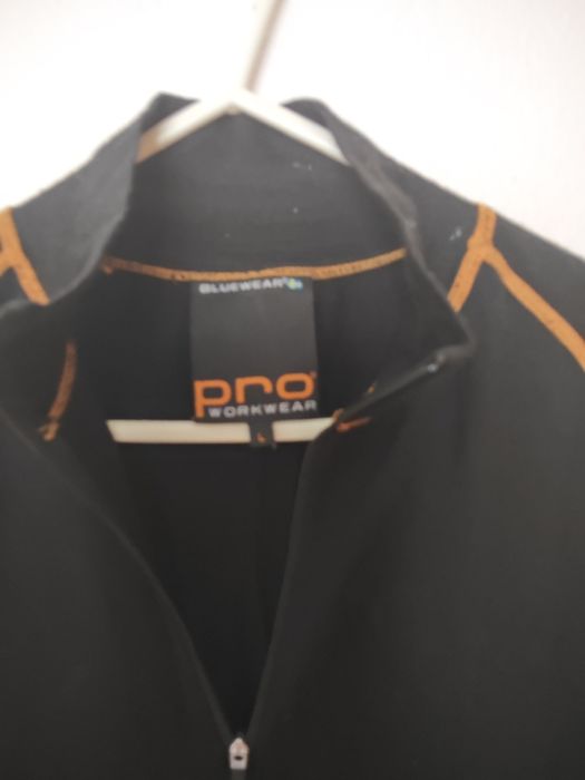 Roz. L bluewear pro worker wełniana termoaktywna bluzka half zip 100%