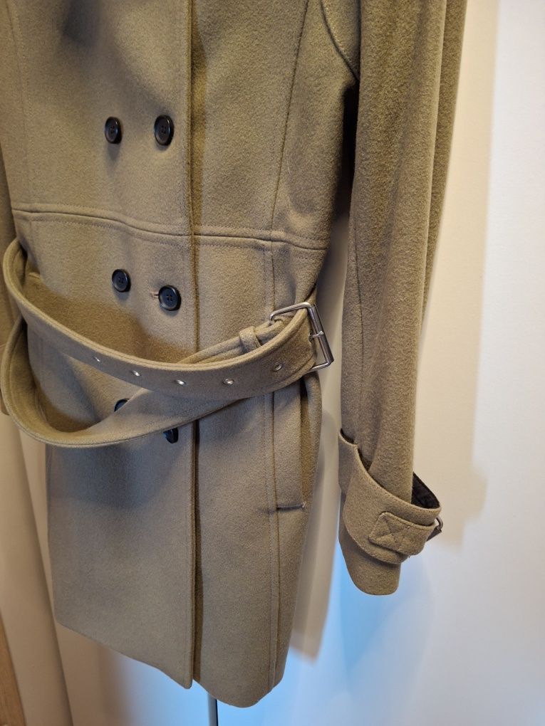 Plaszcz damski The Kooples XS 34 wełna wiskoza