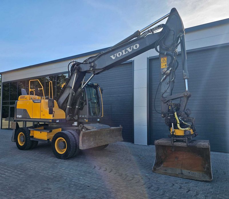 VOLVO EW160D 7986h Oryginał ROTOTILT Engcon Szczypce Podpory GPS