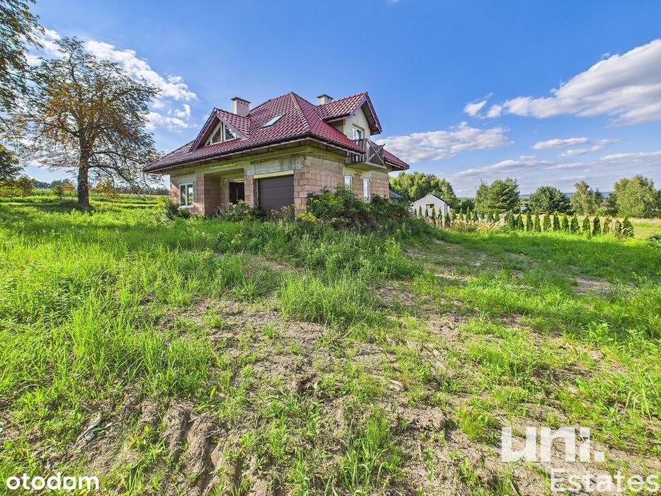 Dom na wzgórzu|Malownicza okolica|Garaż zadaszony