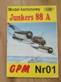 Model kartonowy GPM Nr 01 Junkers Ju 88 A