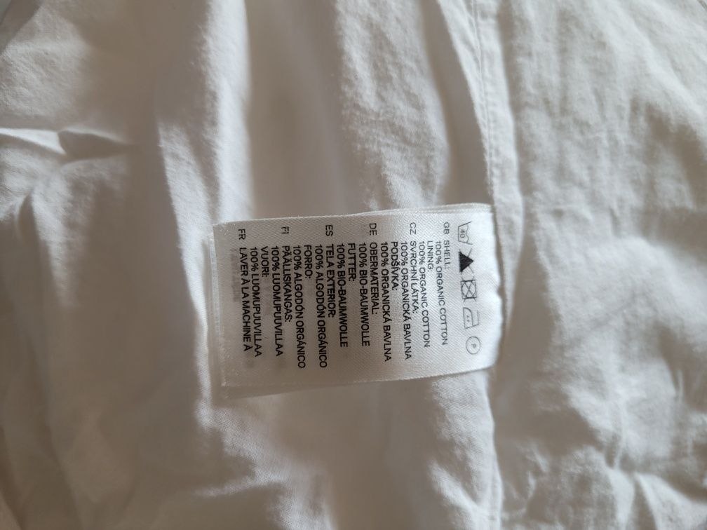 Biała sukienka w kwiaty 100% bawełna organiczna H&M xGarden Collection