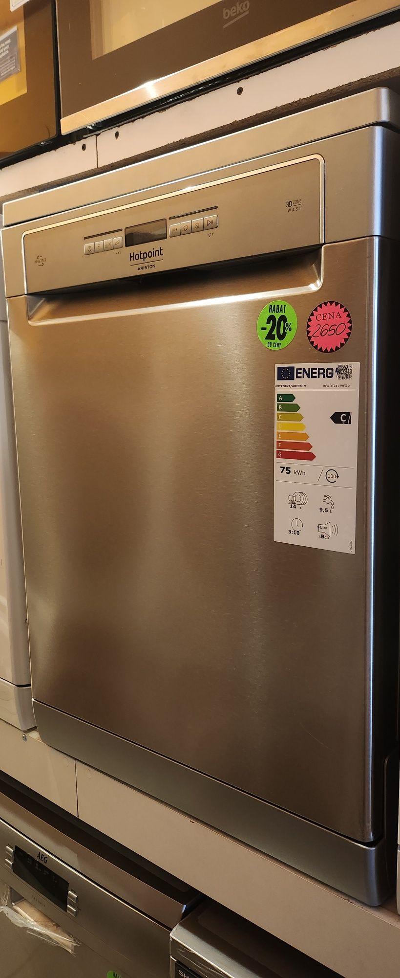 JANKI, ul. WSPÓLNA 6 Zmywarka Hotpoint Ariston HFO 3T241 WFG X