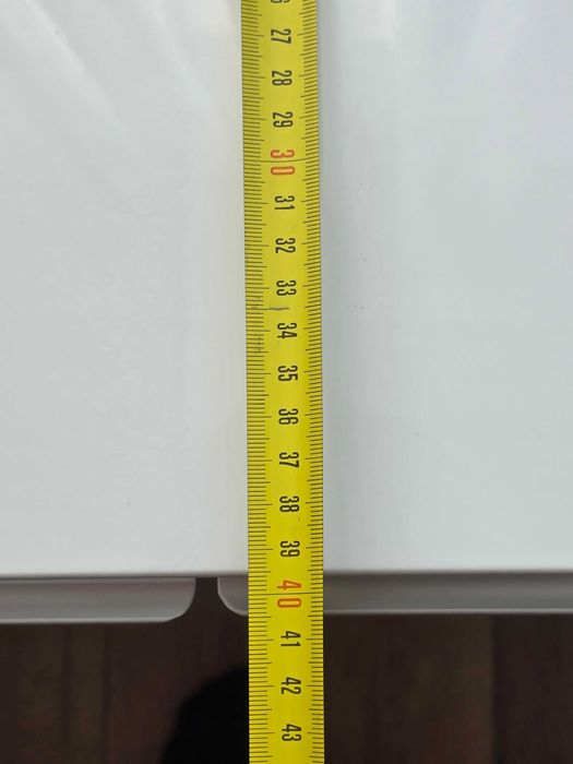 Biurko/Toaletka IKEA BESTÅ BURS, biały połysk, 120x40x74,5 cm