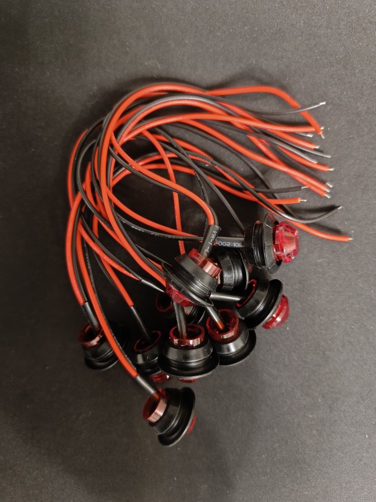 Luzes camião - 10 pçs 3/4 "led luzes de marcação laterais clareza
f