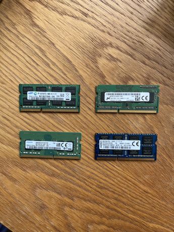 Оперативная память для ноутбука DDR 3, DDR3L, DDR4