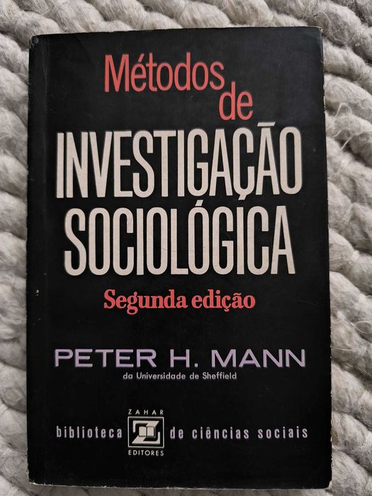 Livro "Métodos de Investigação Sociológica" de Peter H. Mann
