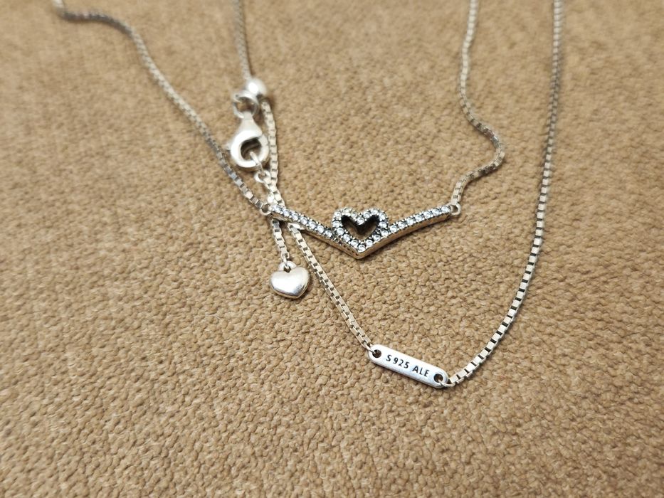 Pandora намисто кулон підвіска Блискуче серце