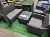 KETER zestaw mebli ogrodowych SALEMO meble sofa  2 fotele stolik
