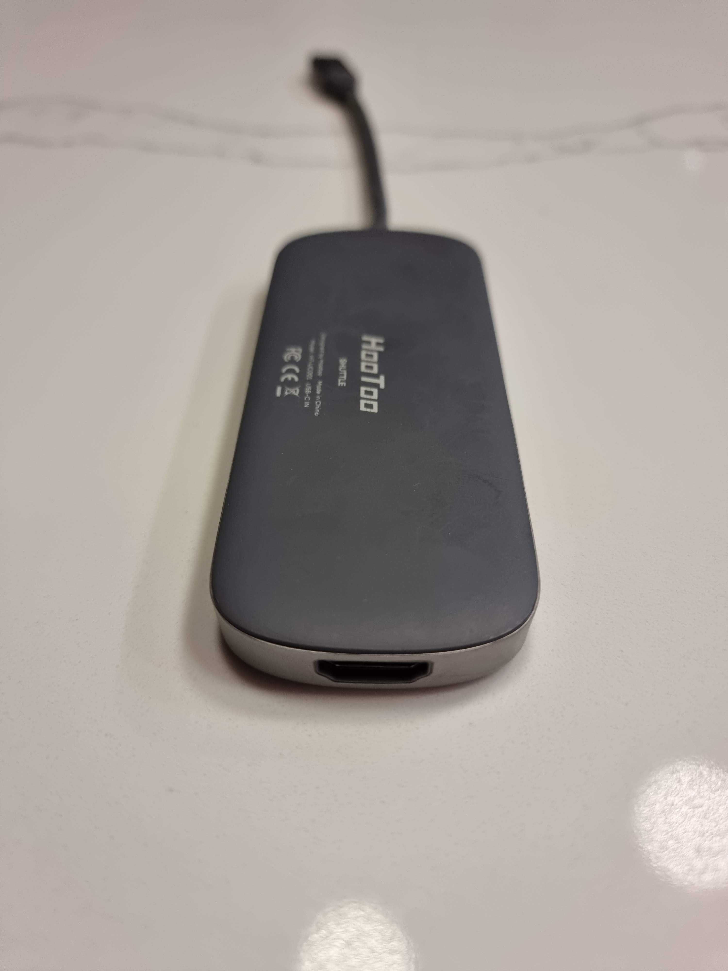 Адаптер HooToo Shuttle USB-C to USB-C+HDMI+3xUSB 3.0+SD