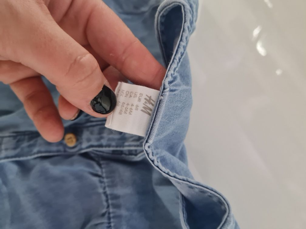 Koszula jeansowa H&M bluzka dziewczęca rozm 68 raz ubrana