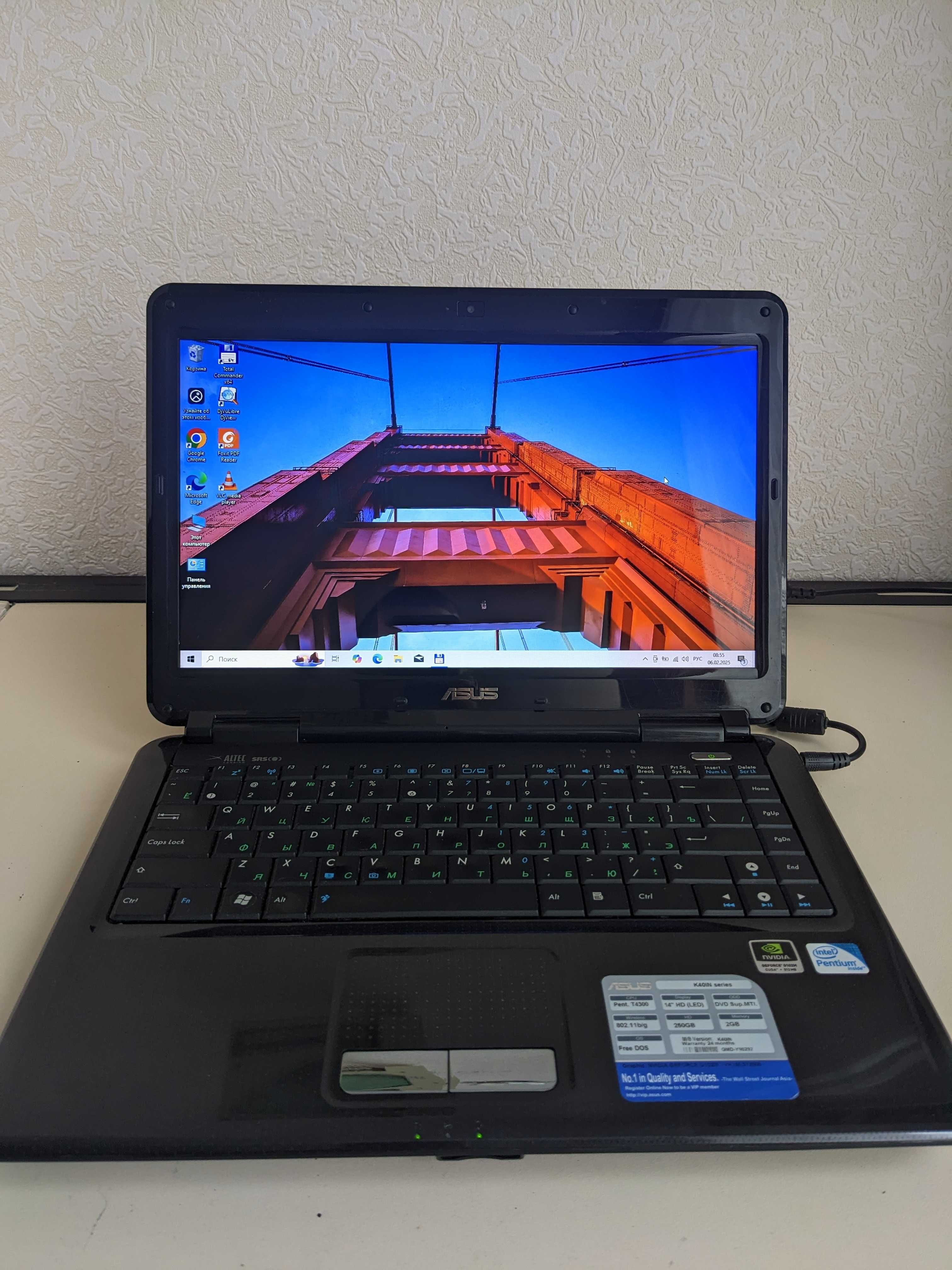 Продам ноутбук Asus K40IN