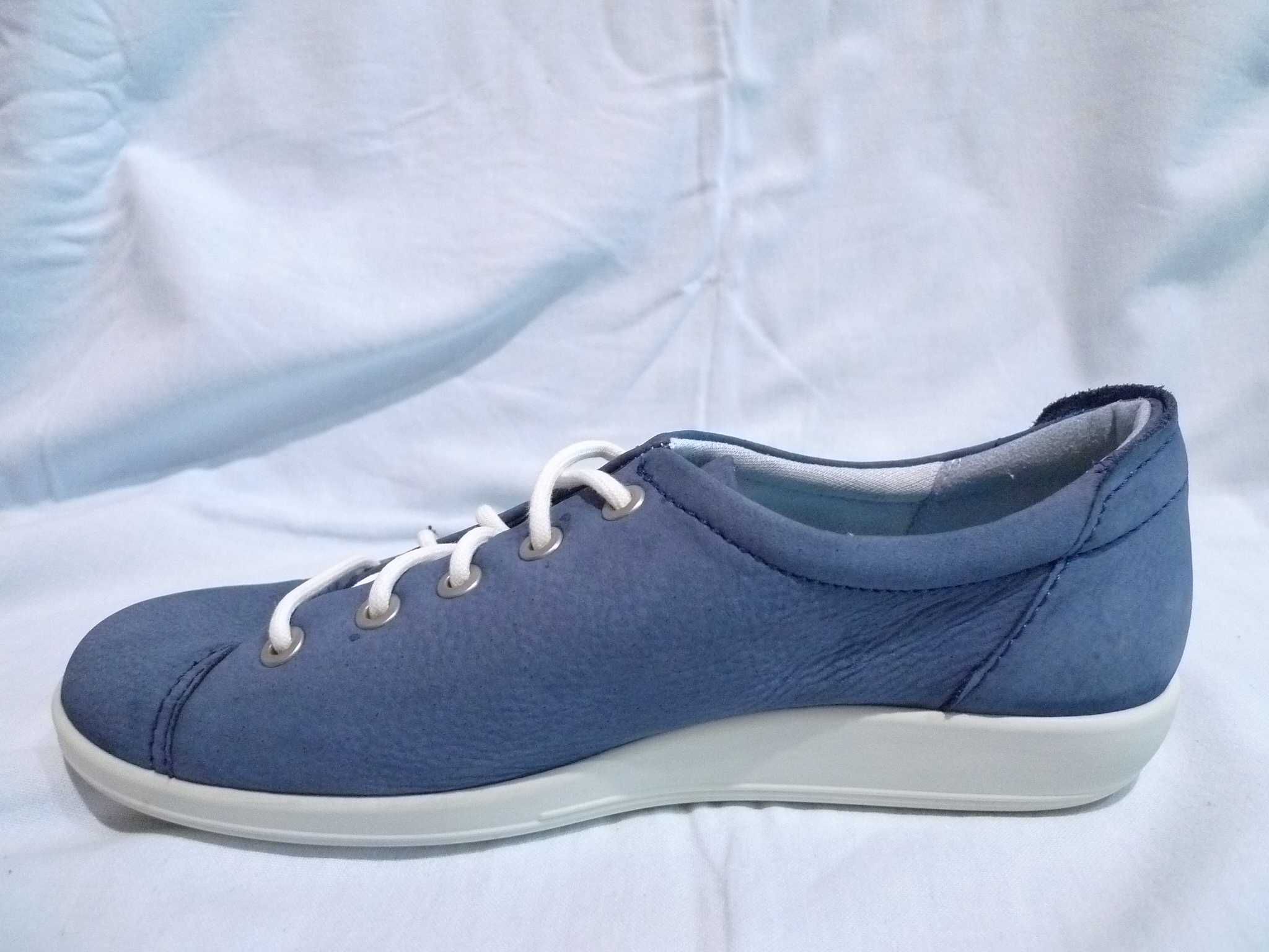 ECCO Soft r.38/24,5cm Buty skórzane sportowe casual