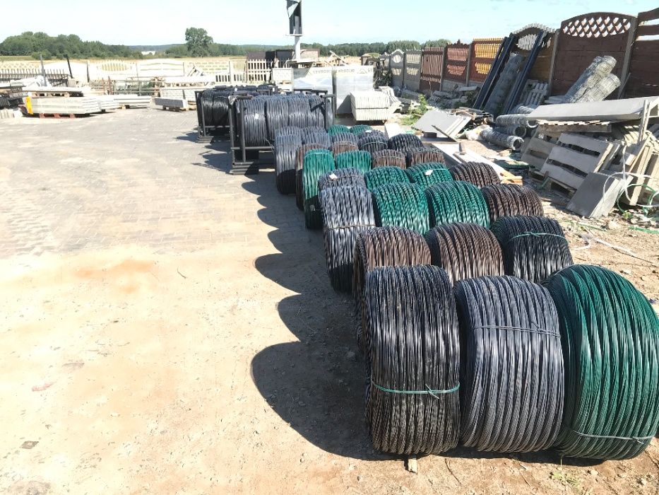 siatka ogrodzeniowa 2,5mm ocynk + PCV 1,25m