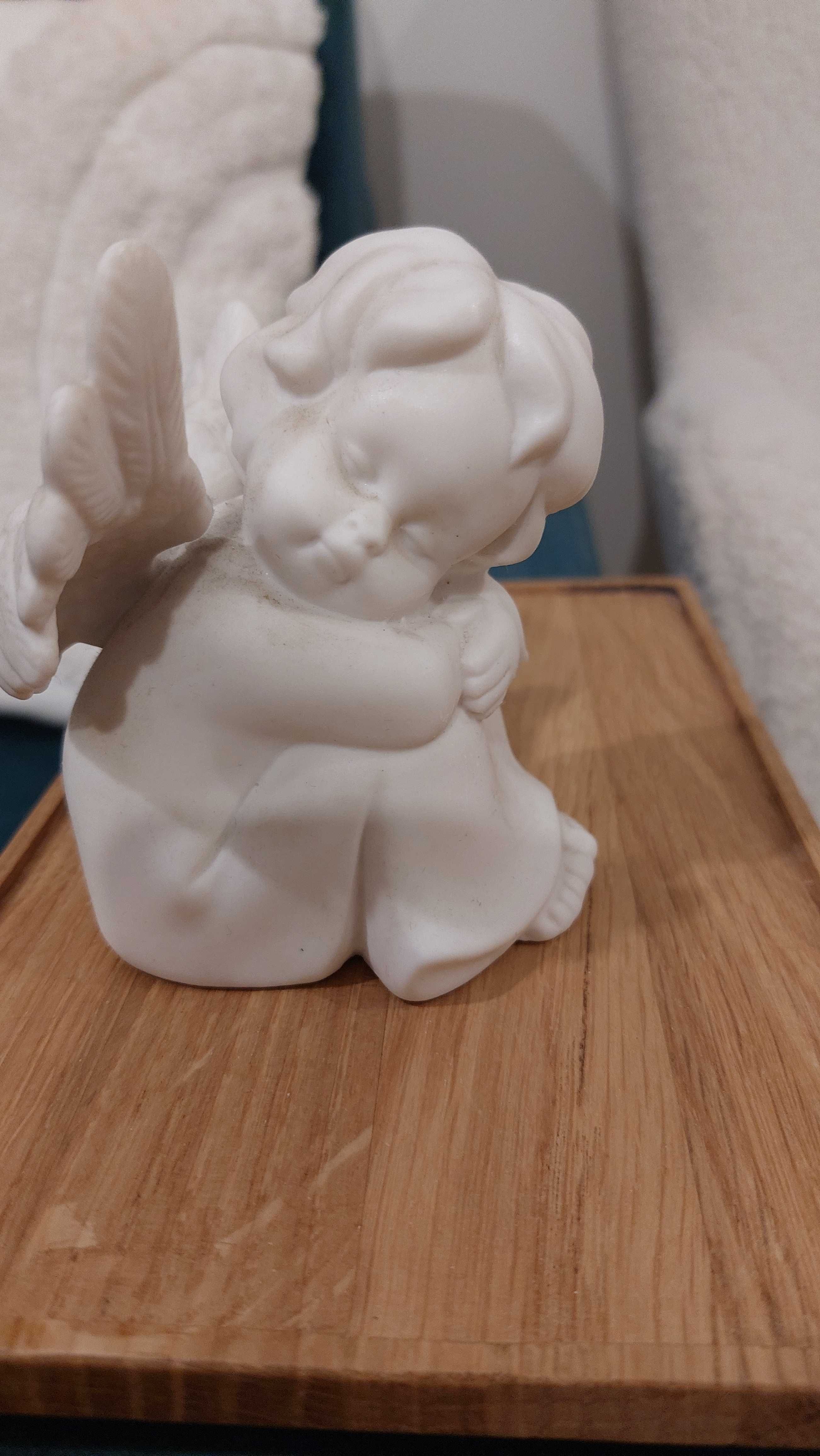 ANIOŁ cherubinek ceramika porcelana handmade kolekcja prezent