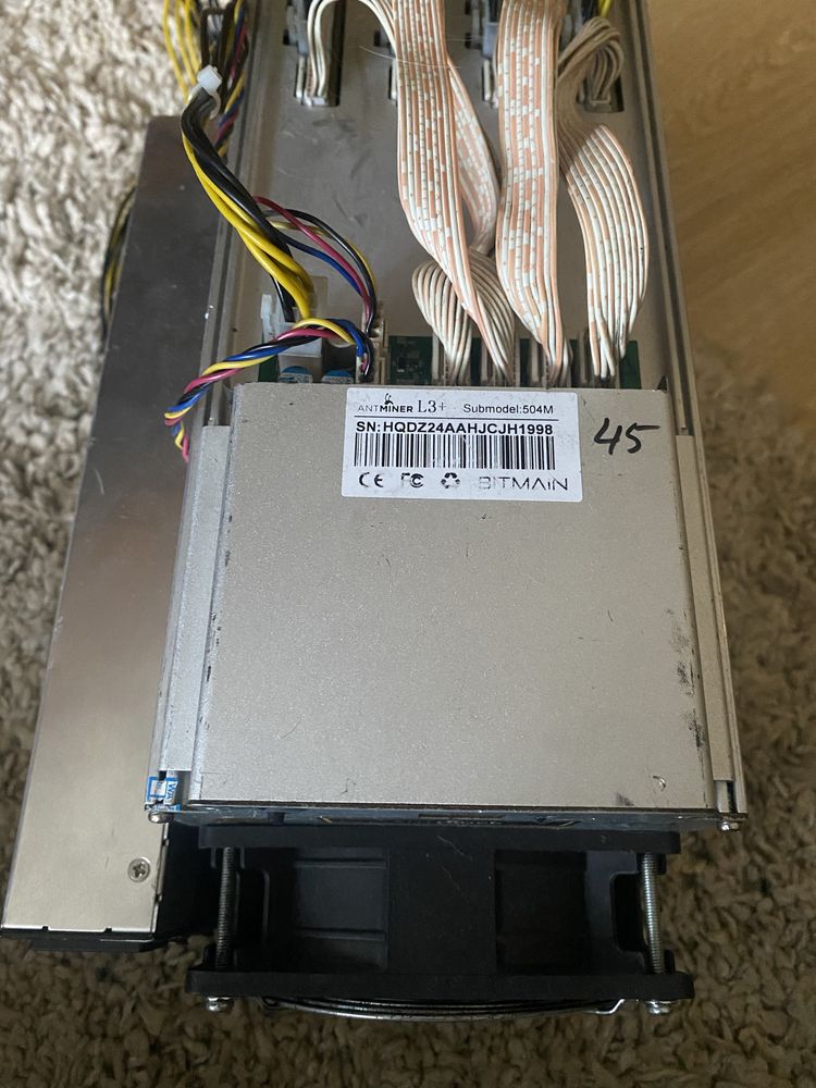 Продам СРОЧНО ! Asic Antminer L3+ 504 Mh/s