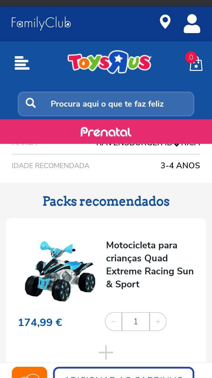 Mota azul  a bateria
