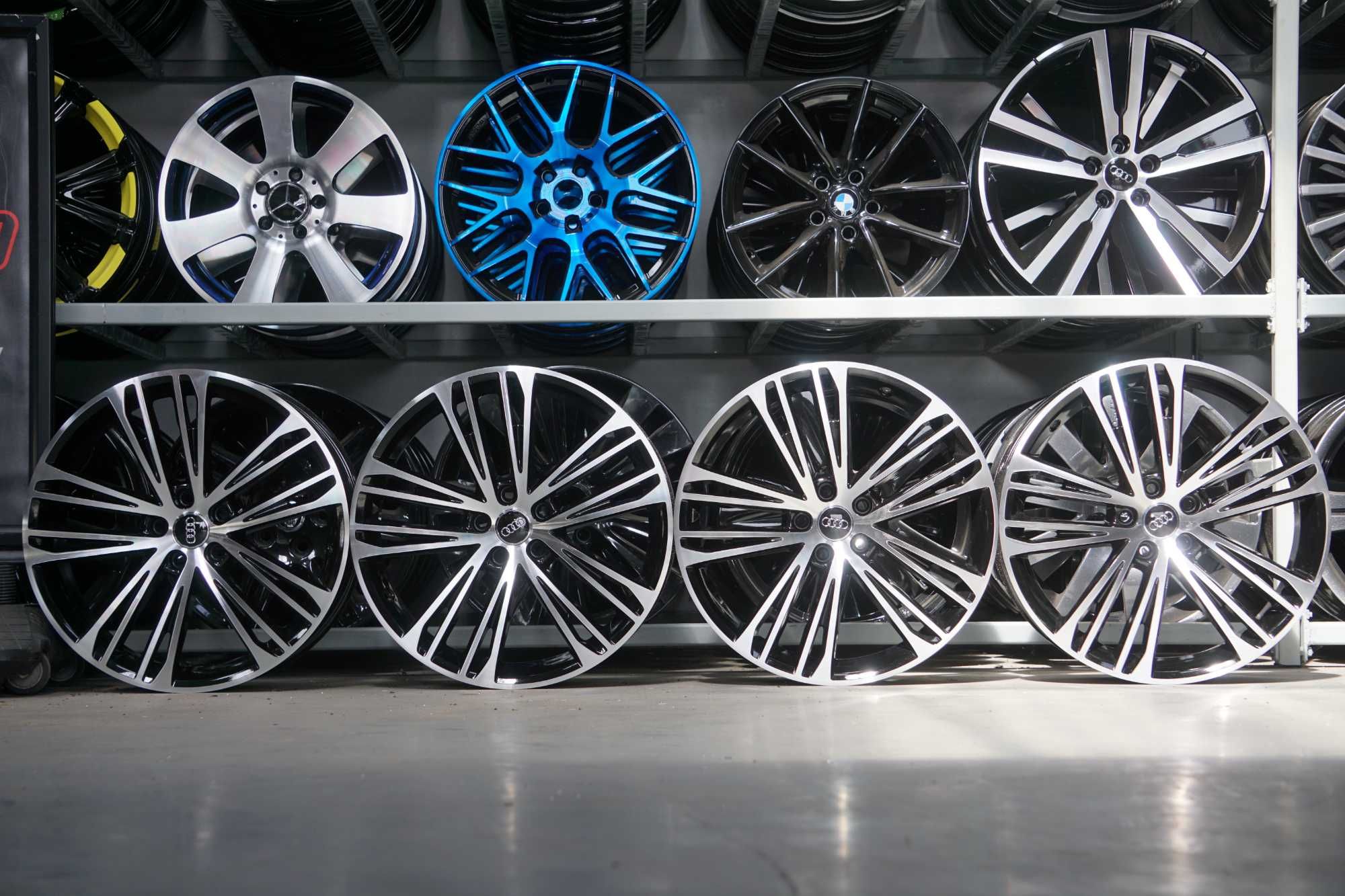 Alufelgi Audi A7 A5 A6 A8 Q5 Q7 5x112 8.5Jx20 et30 czarne i cnc