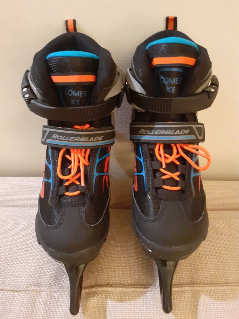 Łyżwy ROLLERBLADE Comet Ice, rozmiar regulowany 32 - 37, jak NOWE!!!