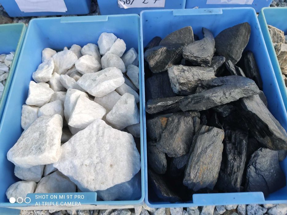 kamień BIAŁA KORA ogrodowy 20-60mm, taras, elewacje, drogi - Nowość !