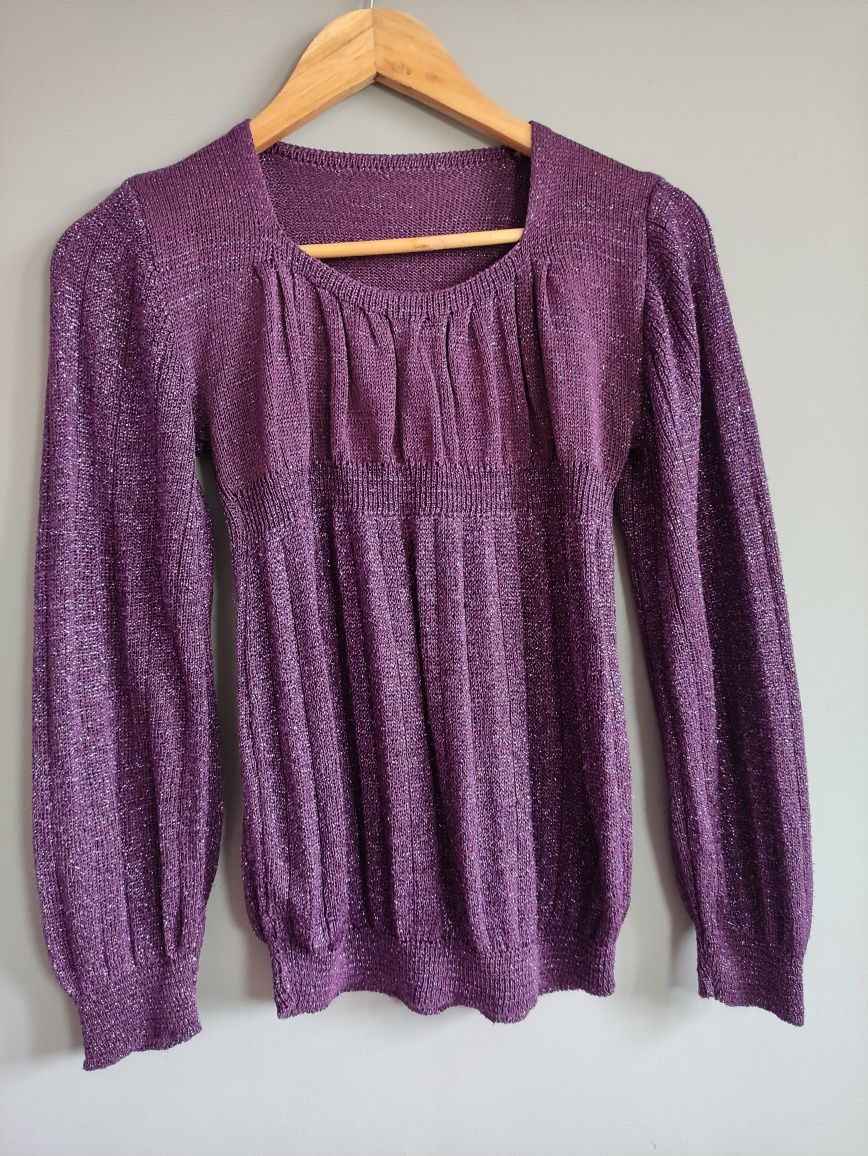 Damski sweter M fioletowy