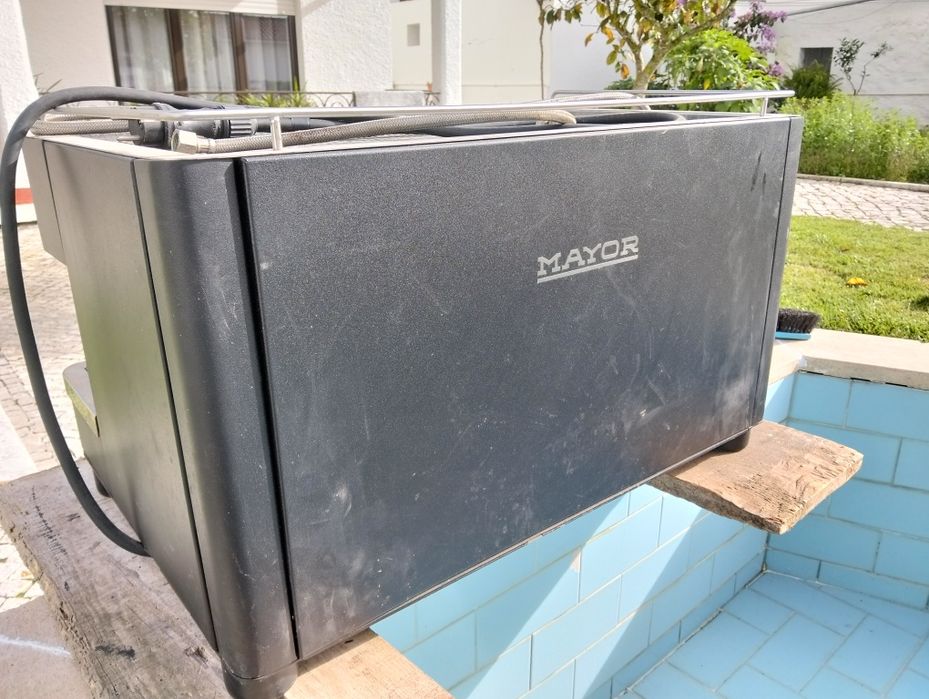 Máquina de café Mayor profissional e moinho