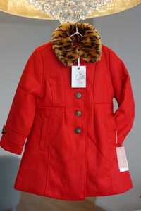 Kurtka / płaszcz zimowy dla dziewczynki w rozmiarze 110 cm