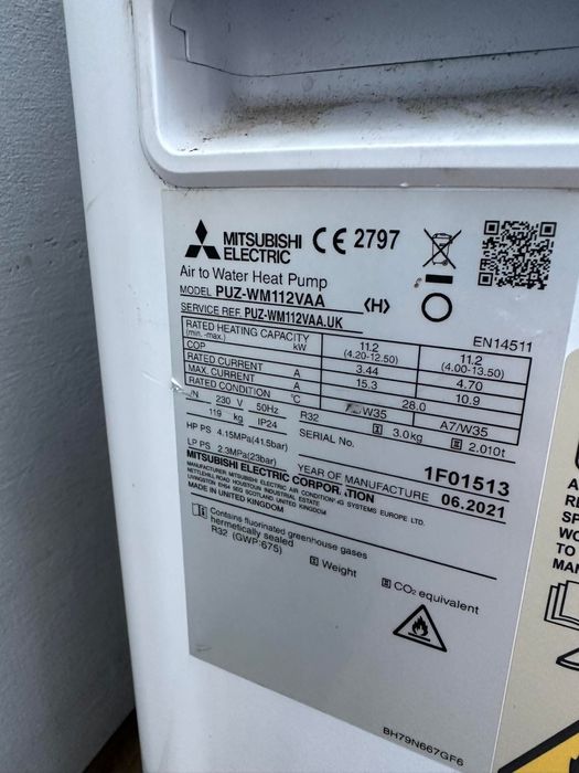 Pompa ciepla mitsubishi 5kw i 11.2kw