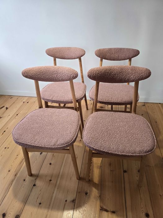 Krzesła PRL - autor Rajmund Hałas lata 60-70 vintage loft