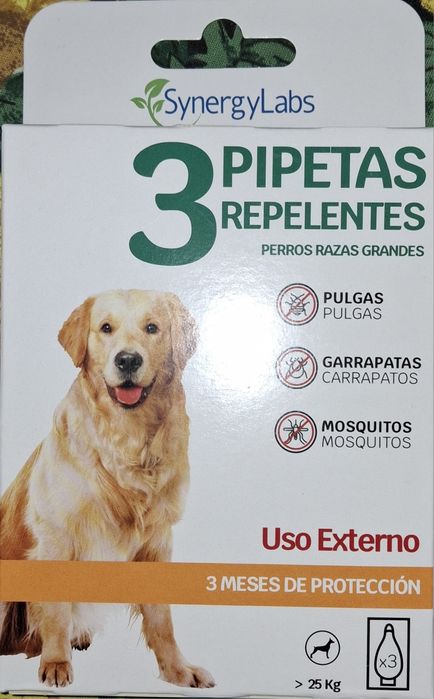 Pipetas repelentes cão +25 kgs