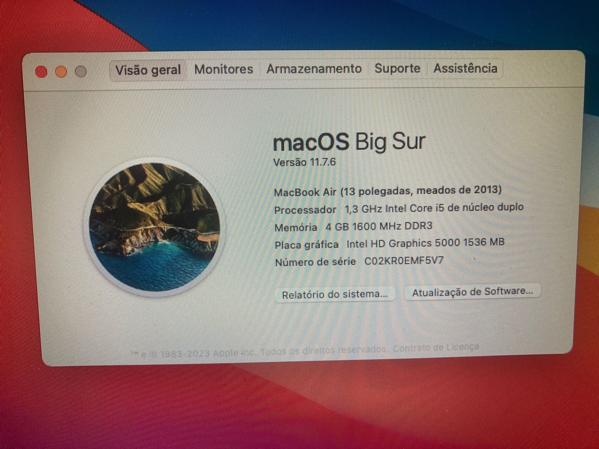 MacBook Air 13" (Meados 2013)