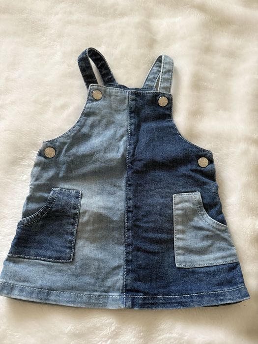 Jeansowe ogrodniczki f&f