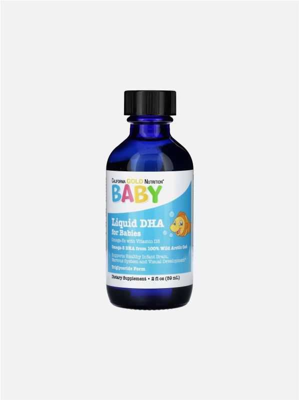California Gold Nutrition ДГК для детей омега-3 с витамином D3.1050 мг