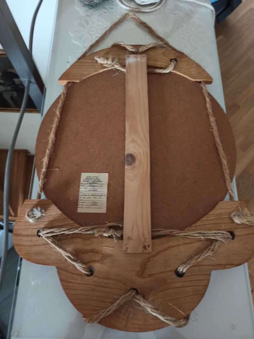 Lustro boho zakupione w Capelli - sztuka ludowa - hand made - PRL