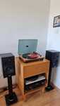 Kolumny Stx F 100n + podstawki + kolce  gramofon
