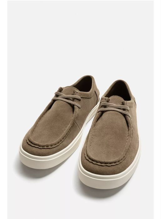 Шкіряні топсайдери ZARA